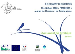 Co-rédaction du DOCOB du site par le CEN Auvergne et le CPIE de la Haute-Auvergne en 2010.